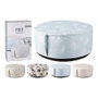 Basics Puff gonflable avec housse en polyester et zip, diamètre 55 x 25 cm, couleurs assorties
