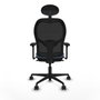 Piqueras y Crespo Chaise de Bureau avec Appui-tête 3D036N1 Bleu ciel