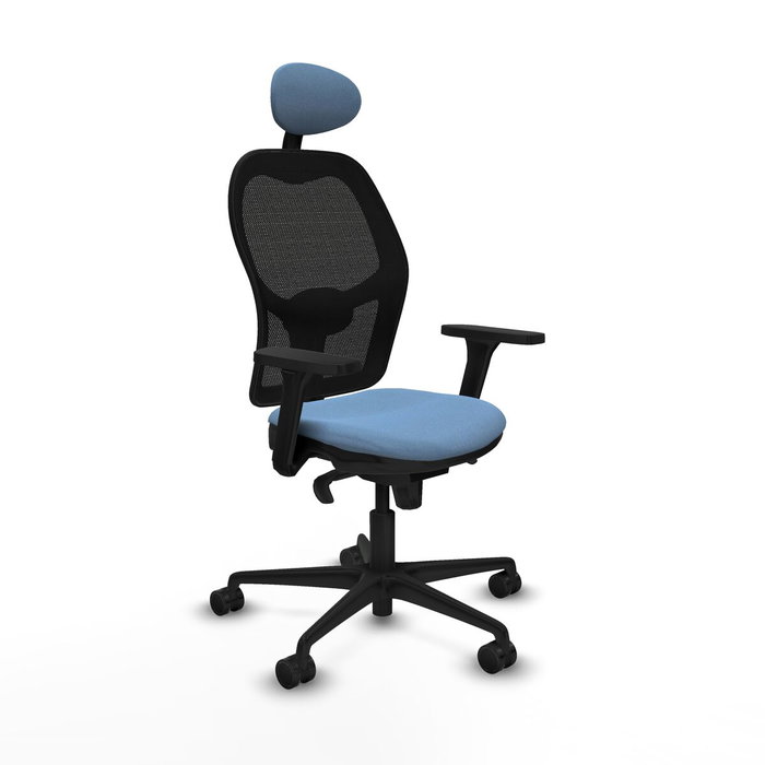 Piqueras y Crespo Chaise de Bureau avec Appui-tête 3D036N1 Bleu ciel Piqueras y Crespo Chaise de Bureau avec Appui-tête 3D036N1 Bleu ciel
