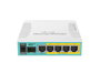 MikroTik hEX PoE Routeur Gigabit 5 ports CPU 800 MHz RAM 128 MB PoE SFP USB 2.0 Alimentation 12-57 V