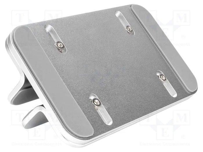 DIGITUS Support en métal argenté pour ordinateur portable et tablette
