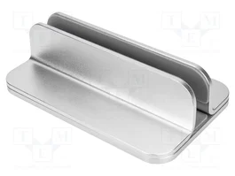 DIGITUS Support en métal argenté pour ordinateur portable et tablette
