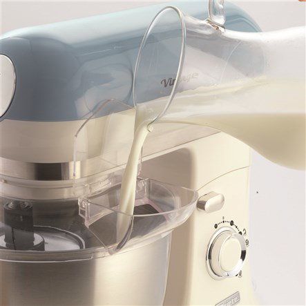 Ariete 1588/05 - Robot de cuisine vintage bleu, bol en acier inoxydable, 10 vitesses et fonction pulse, avec accessoires
