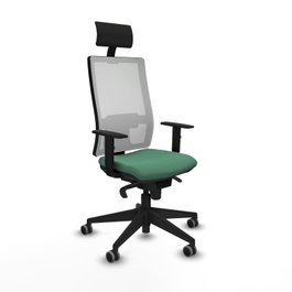 Piqueras y Crespo Chaise de Bureau Horna, Vert Émeraude et Blanc