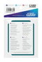 Ultimate Guard Card Dividers Standard Size - Petrol (10 pièces)