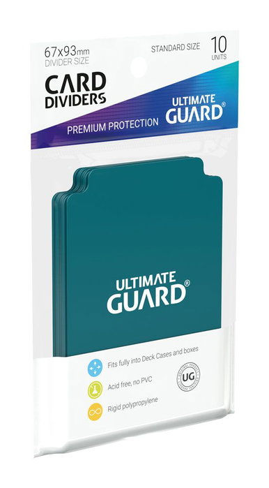 Ultimate Guard Card Dividers Standard Size - Petrol (10 pièces)