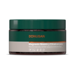 Bonusan Magnésium Malate et Citrate en poudre 130 g
