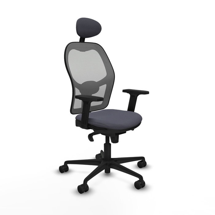 Piqueras y Crespo Chaise de Bureau 2D036N1 Gris foncé avec Appui-tête Piqueras y Crespo Chaise de Bureau 2D036N1 Gris foncé avec Appui-tête