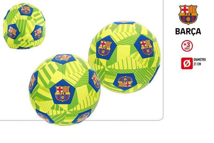 F.C. Barcelona Ballon de plage en néoprène Vert et Jaune