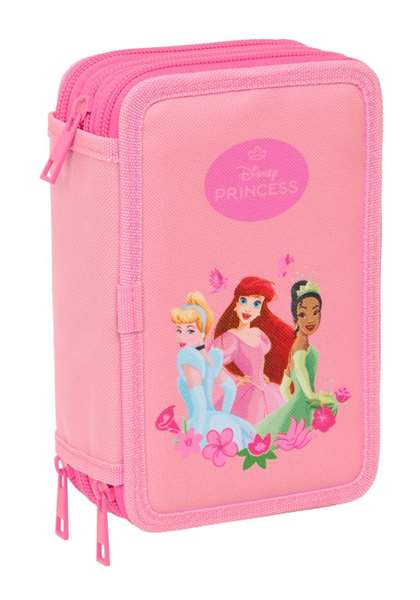 Safta Plumier Triple 37 Pièces Princesses 12,5x19,5x5,5 cm - Pour Enfants dès 3 Ans Safta Plumier Triple 37 Pièces Princesses 12,5x19,5x5,5 cm - Pour Enfants dès 3 Ans