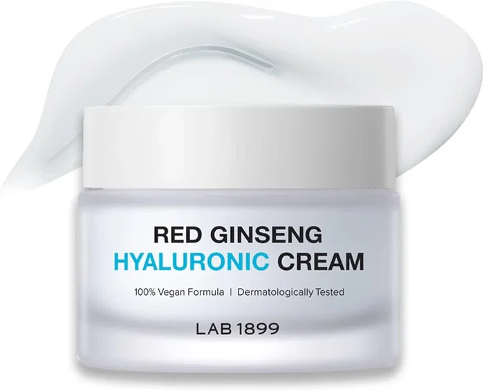 Lab 1899 Crème pour le visage au Ginseng rouge et Acide hyaluronique, 50 ml
