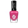 Sally Hansen - Vernis Gel Miracle #350 Work Hard Play Pink 15 ml - Vernis à ongles couleur rose sans lampe UV, manucure longue tenue jusqu'à 14 jours