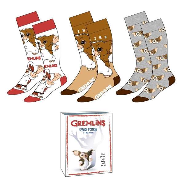 Pack de 3 chaussettes Gremlins Cerdà - Taille unique 36/43 Pack de 3 chaussettes Gremlins Cerdà - Taille unique 36/43