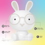 GSC Evolution Veilleuse LED Enfantine Lapin RGB avec Batterie Rechargeable Blanc