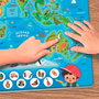 Clementoni Geopuzzle Magnétique Le Monde 55659 - Puzzle Carte du Monde avec Jeu d'Observation, dès 5 ans