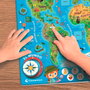Clementoni Geopuzzle Magnétique Le Monde 55659 - Puzzle Carte du Monde avec Jeu d'Observation, dès 5 ans