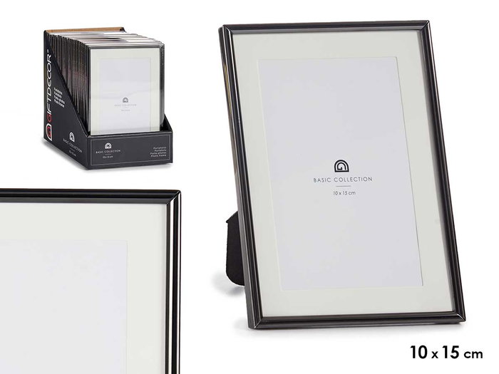 Giftdecor Porte-photos en acier noir 10x15 cm avec cadre en verre (Set de 36) Giftdecor Porte-photos en acier noir 10x15 cm avec cadre en verre (Set de 36)