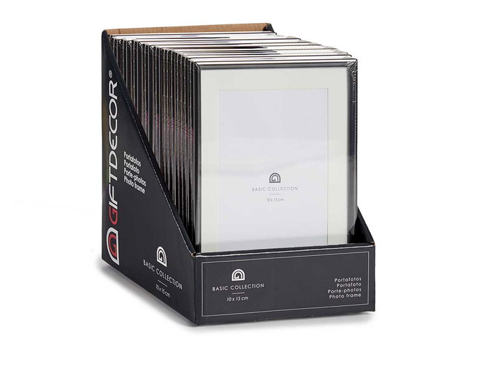 Giftdecor Porte-photos en acier noir 10x15 cm avec cadre en verre (Set de 36) Giftdecor Porte-photos en acier noir 10x15 cm avec cadre en verre (Set de 36)