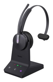 Yealink WH64 Casque Mono sans-fil Teams avec DECT et Bluetooth 5.2, 3 micros MEMS, USB-C, Réduction de bruit Acoustique Shield 2.0