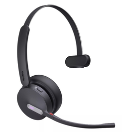 Yealink WH64 Casque Mono MS 1208671 Noir - Micro-casque USB avec réduction de bruit pour bureau