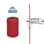 WOLFPACK LINEA PROFESIONAL Corde tressée polypropylène rouge (bobine 100 mètres)