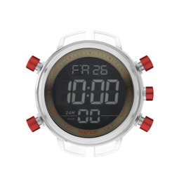 Watxandco RWA1759 Montre Digitale Unisexe Transparente