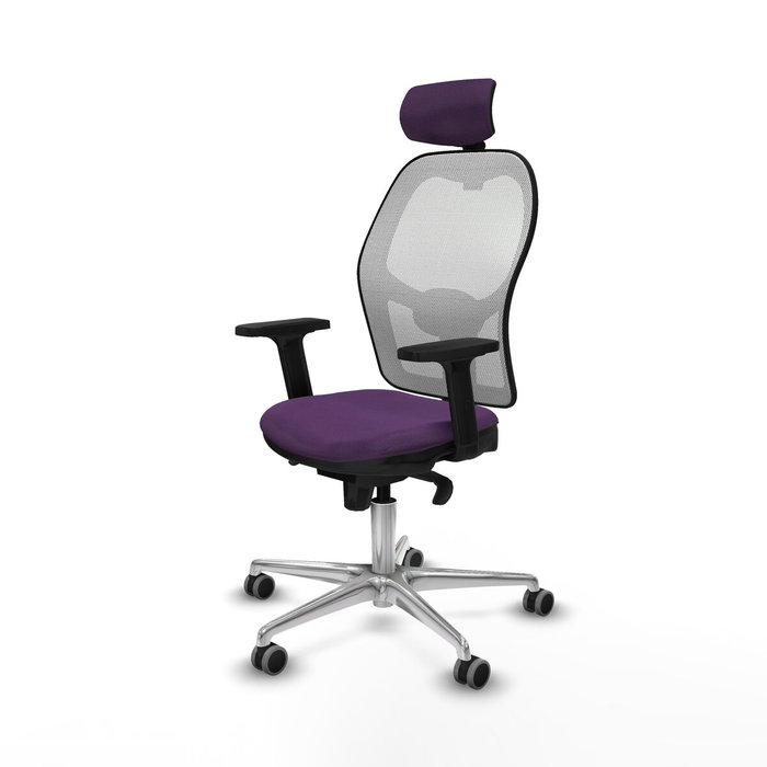 Piqueras y Crespo Chaise de Bureau 2D086G2 Violet avec Appui-tête Piqueras y Crespo Chaise de Bureau 2D086G2 Violet avec Appui-tête
