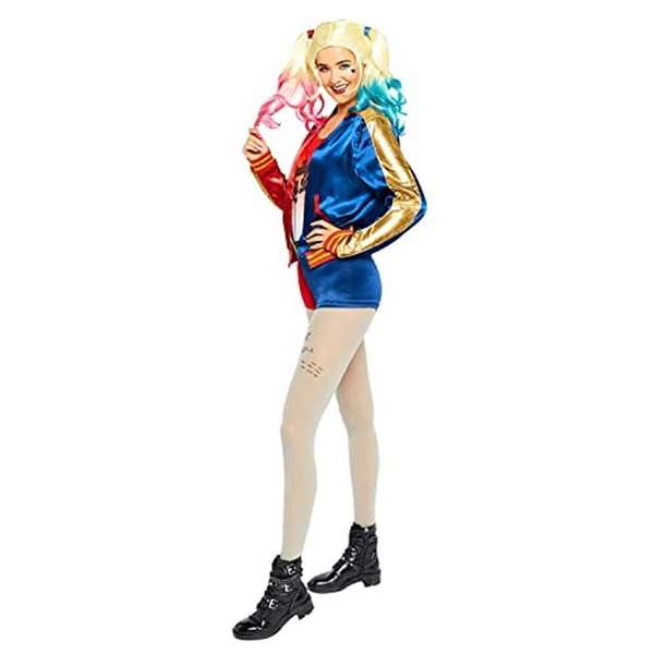Liragram - WB Harley Quinn Suicide Squad - Costume Adulte Multicolor - Taille XL 42/44