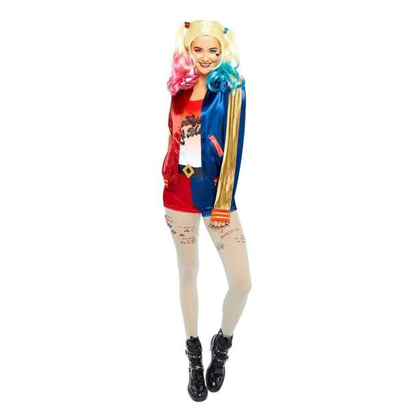 Liragram - WB Harley Quinn Suicide Squad - Costume Adulte Multicolor - Taille XL 42/44