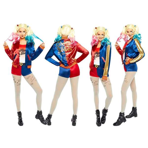 Liragram - WB Harley Quinn Suicide Squad - Costume Adulte Multicolor - Taille XL 42/44