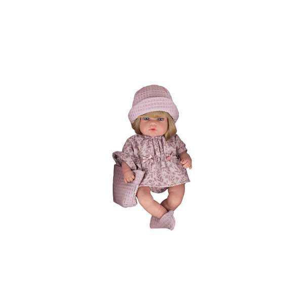 Muñecas Arias - Poupée Elegance 33 cm Sali rose avec sac et cheveux - Jeu de rôle pour enfants 3 ans et plus