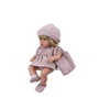 Muñecas Arias - Poupée Elegance 33 cm Sali rose avec sac et cheveux - Jeu de rôle pour enfants 3 ans et plus