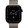 Apple Watch Series 12 GPS + Cellular - 42mm - Boîtier Natural Titanium - Bracelet Natural Milanese Loop