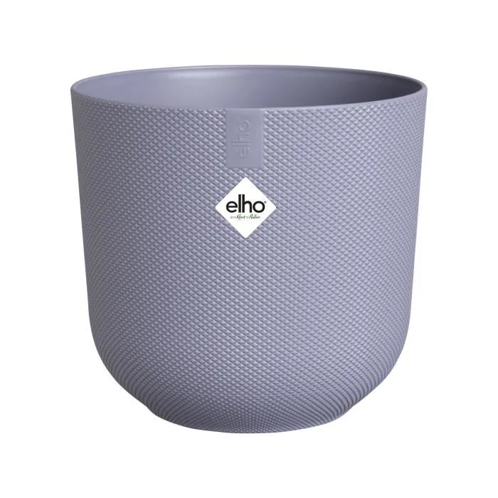 Elho Pot de fleurs Jazz Rond - Violet - Ø 29.5 x 27 cm - 100% recyclé - Intérieur - Insert auto-arrosant compatible