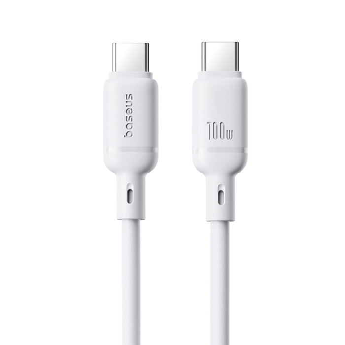 Baseus Silky Series câble de charge Type-C à Type-C 100W 1m blanc