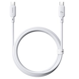 Baseus Silky Series Câble de charge USB-C vers USB-C 100W, 1m, blanc