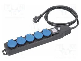 AS SCHWABE Rallonge réseau H07RN-F 3G2,5mm² 2m Noir