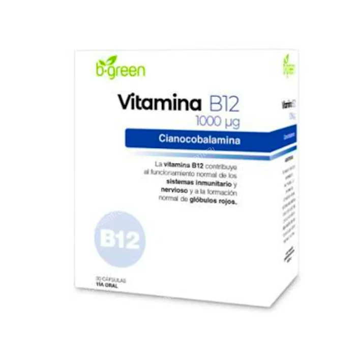 B.GREEN (LAB. LEBUDIT) Vitamina B12 30 capsules B.GREEN (LAB. LEBUDIT) Vitamina B12 30 capsules