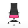 Piqueras y Crespo Chaise de Bureau Albacete Rose et Noir