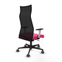 Piqueras y Crespo Chaise de Bureau Albacete Rose et Noir