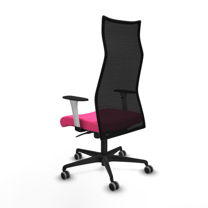 Piqueras y Crespo Chaise de Bureau Albacete Rose et Noir