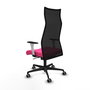 Piqueras y Crespo Chaise de Bureau Albacete Rose et Noir