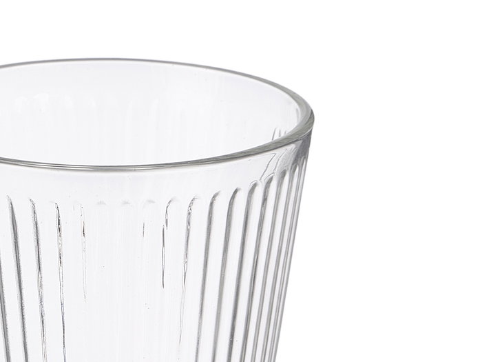 Vivalto Set de 6 Verres Rayure Verticale 280 ml en Verre Transparent 27x9x16 cm (Set de 8) Vivalto Set de 6 Verres Rayure Verticale 280 ml en Verre Transparent 27x9x16 cm (Set de 8)