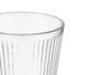 Vivalto Set de 6 Verres Rayure Verticale 280 ml en Verre Transparent 27x9x16 cm (Set de 8)