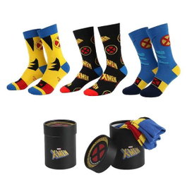 Cerdá Lot de 3 paires de chaussettes X-Men, taille 38-45