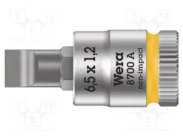WERA Douille clé plate-bit 6,5x1,2mm 1/4 de 28mm
