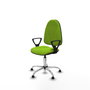 PIQUERAS Y CRESPO Chaise de bureau Algarra couleur pistache avec base chromée