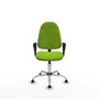 PIQUERAS Y CRESPO Chaise de bureau Algarra couleur pistache avec base chromée