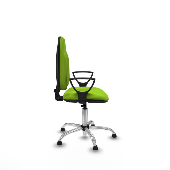 PIQUERAS Y CRESPO Chaise de bureau Algarra couleur pistache avec base chromée
