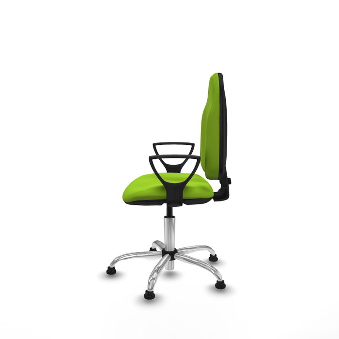 PIQUERAS Y CRESPO Chaise de bureau Algarra couleur pistache avec base chromée
